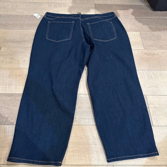 OLD NAVY WOMENS WOW LOOSE PANTS SIZE 20 SHORT NEW DARK WASH - Picture 10 of 10